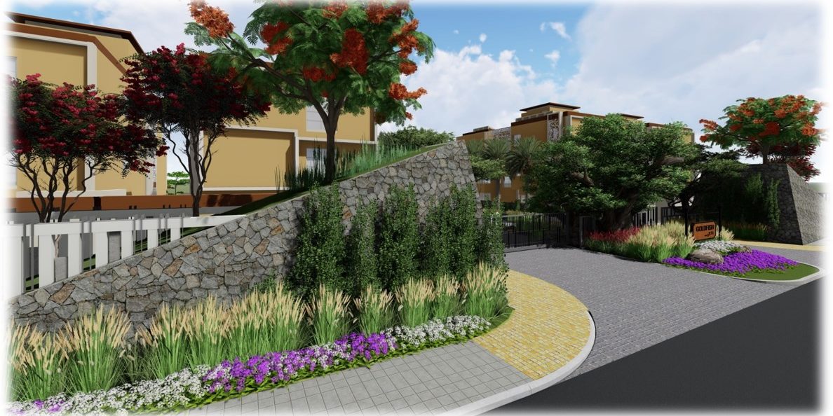 Landscape for Goldfish Zresta luxury Villa Development at Kokapet, Hyderabad (1)